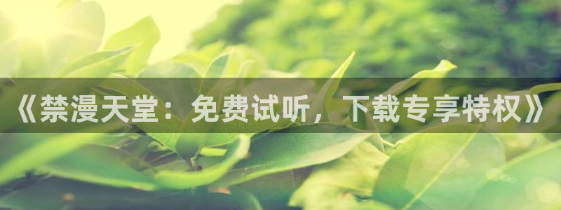 omofun怎么下载：《禁漫天堂：免费试听，下载专享特权》